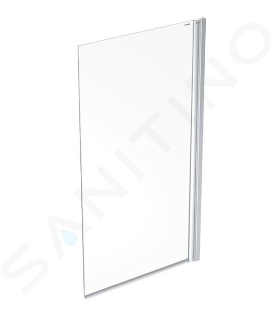 Geberit GEO - Badscherm 80x150 cm, zilver/helder glas 560.118.00.2