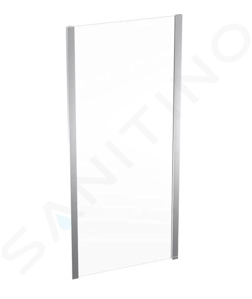 Geberit GEO - Paroi de douche 90x190 cm, argent/verre transparent 560.127.00.2