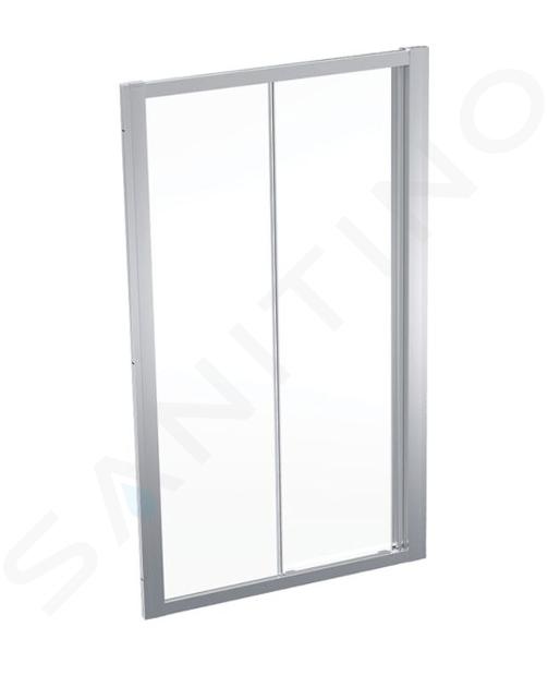 Geberit GEO - Douchedeur 110x190 cm, zilver/helder glas 560.143.00.2