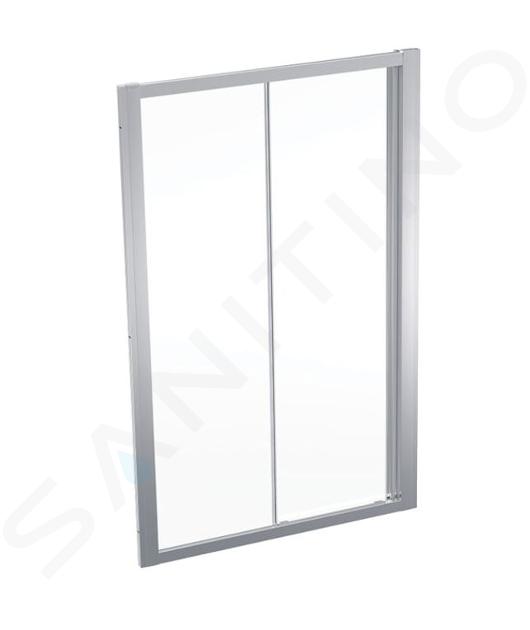 Geberit GEO - Douchedeur 120x190 cm, zilver/helder glas 560.153.00.2