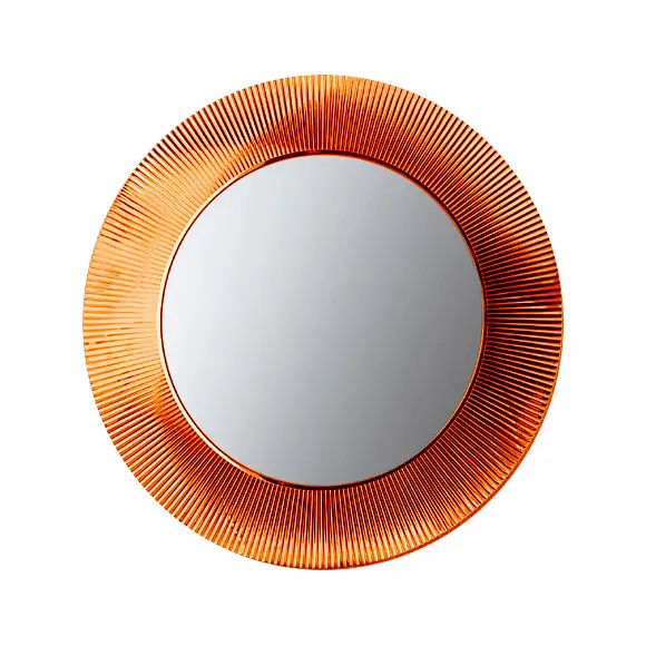 Specchio Da Parete A-WYZ Modello 3020 - Colore Arancione, Design Moderno