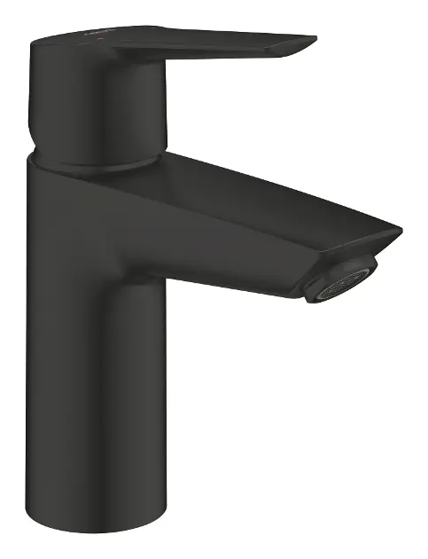 Grohe QuickFix Start - Waschtischarmatur mit Push-Open-Ablaufgarnitur, schwarz matt 235502432