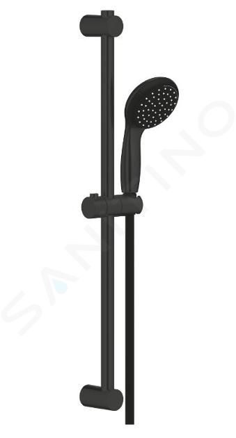 Hansgrohe Vernis Blend - Conjunto de ducha Showerpipe 200 con termostato,  EcoSmart, negro mate 26089670