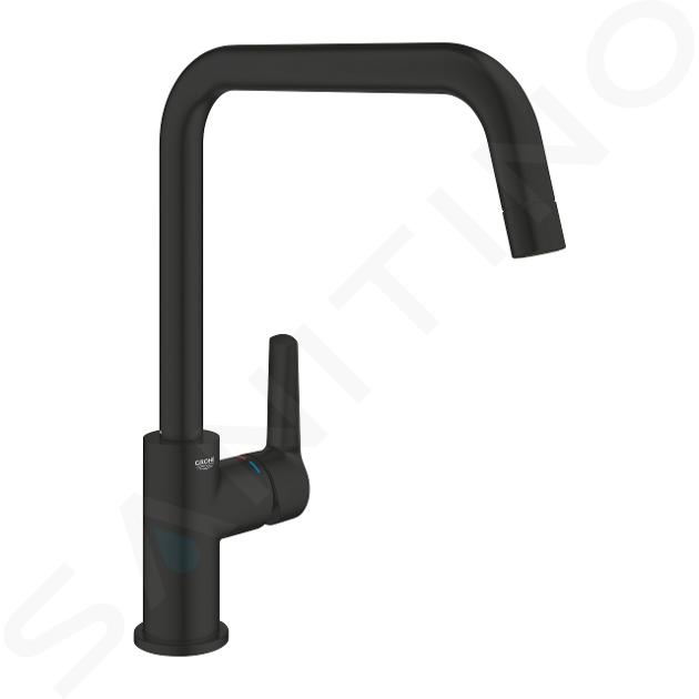 Grifo de cocina GROHE Start negro mate + microfibra