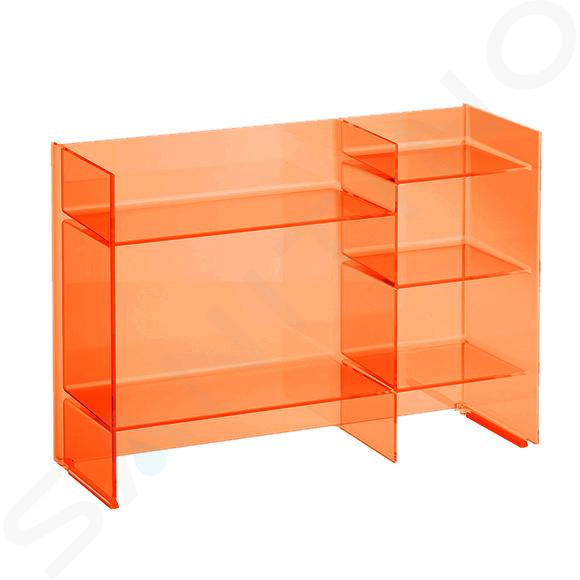 Laufen Kartell - Policový regál, 750x260x530 mm, oranžová H3893310820001