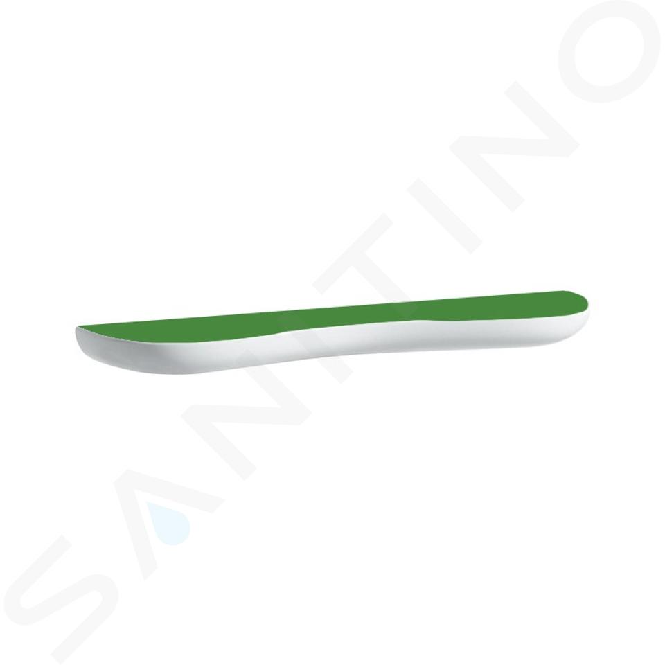 Laufen Florakids - Ripiano in ceramica, 550 mm, bianco/verde H8770310720001