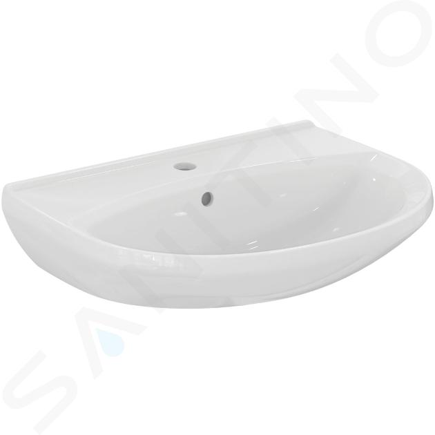 Ideal Standard Alpha - Lavabo 60x46 cm, con rebosadero, orificio para grifo, blanco R027401