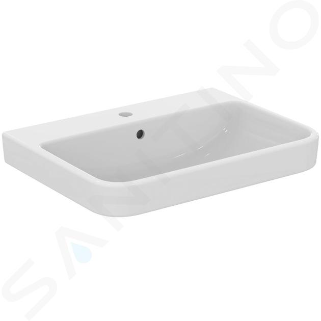 Ideal Standard i.Life B - Lavabo 7x5 cm, con troppopieno e foro per miscelatore, bianco T460601