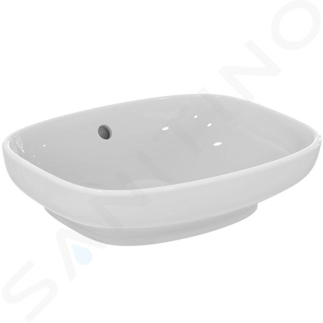 Ideal Standard i.Life B - Lavabo sobre encimera, 45x37 cm, con rebosadero, blanco T509201