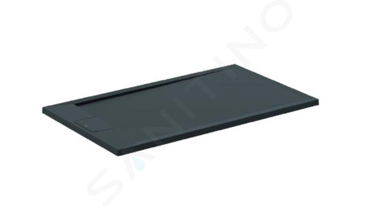 Ideal Standard i.Life - Plato de ducha 120x70 cm, Anti-Slip, negro T5233FV