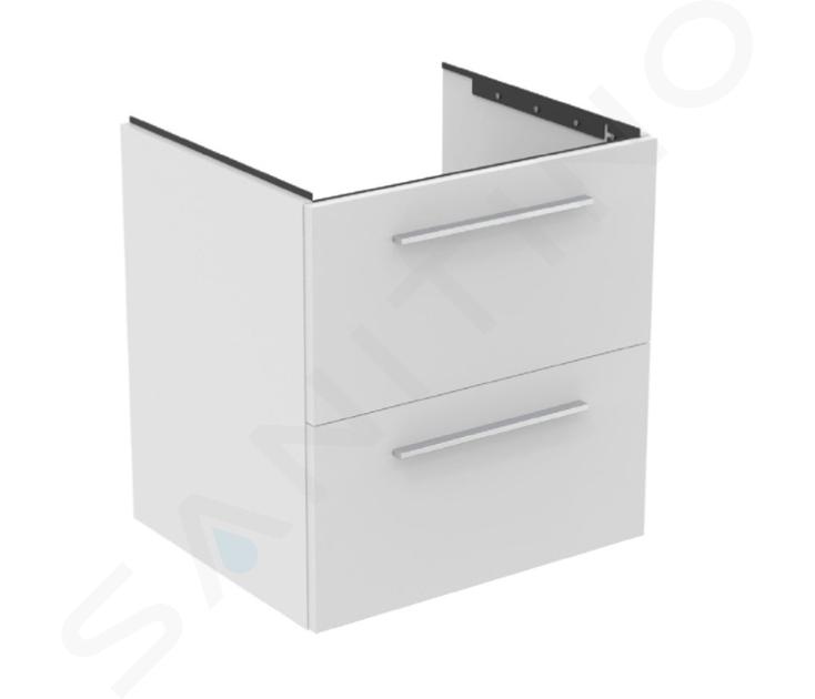 Ideal Standard i.Life B - Mueble de lavabo 60x63x51 cm, 2 cajones, blanco mate T5270DU