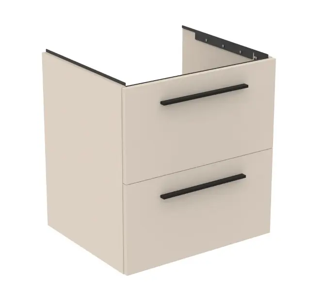 Levně Ideal Standard i.Life B - Umyvadlová skříňka 60x63x51 cm, 2 zásuvky, matná písková T5270NF