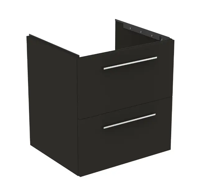 Levně Ideal Standard i.Life B - Umyvadlová skříňka 60x63x51 cm, 2 zásuvky, matná uhlově šedá T5270NV
