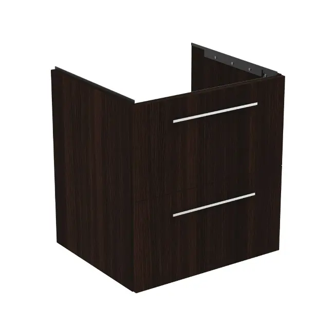 Levně Ideal Standard i.Life B - Umyvadlová skříňka 60x63x51 cm, 2 zásuvky, kávový dub T5270NW