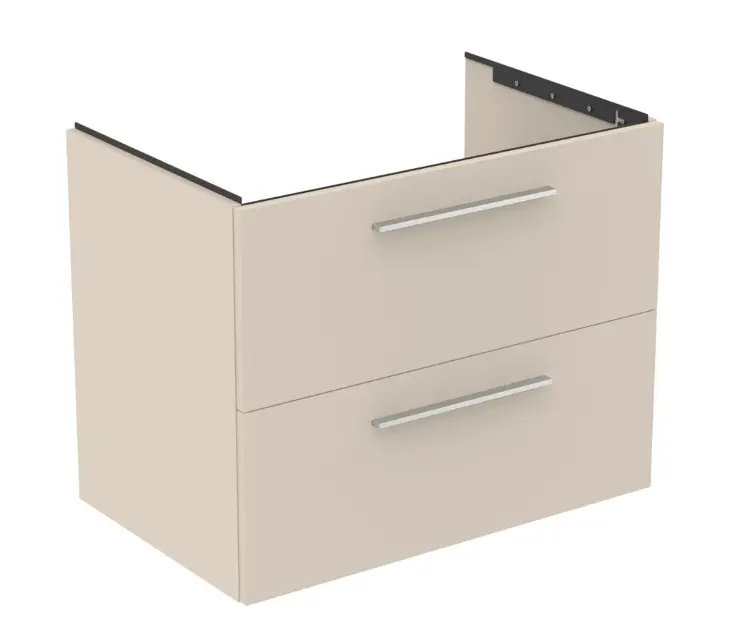 Levně Ideal Standard i.Life B - Umyvadlová skříňka 80x63x51 cm, 2 zásuvky, matná písková T5272NF