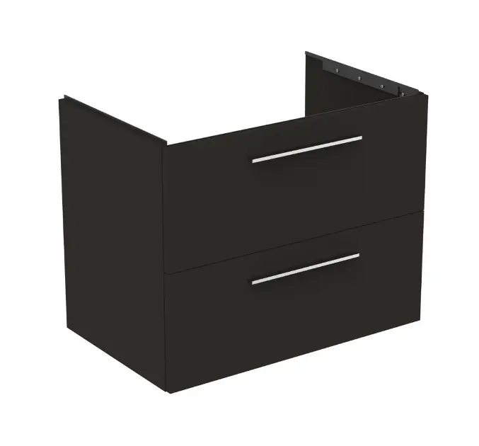 Levně Ideal Standard i.Life B - Umyvadlová skříňka 80x63x51 cm, 2 zásuvky, matná uhlově šedá T5272NV