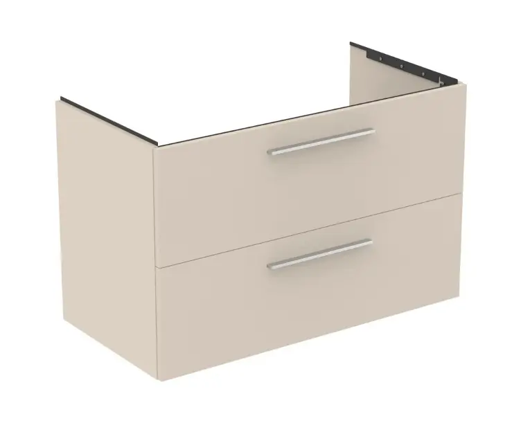 Levně Ideal Standard i.Life B - Umyvadlová skříňka 100x63x51 cm, 2 zásuvky, matná písková T5276NF