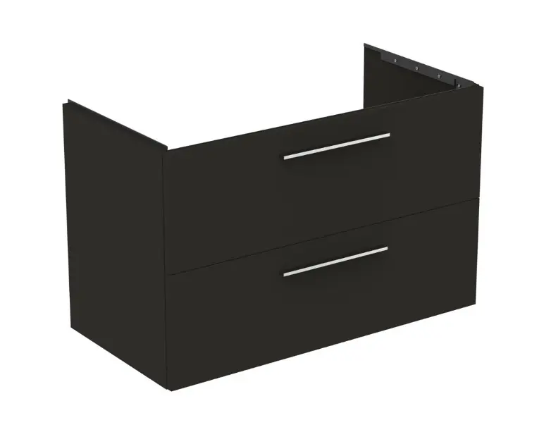 Levně Ideal Standard i.Life B - Umyvadlová skříňka 100x63x51 cm, 2 zásuvky, matná uhlově šedá T5276NV
