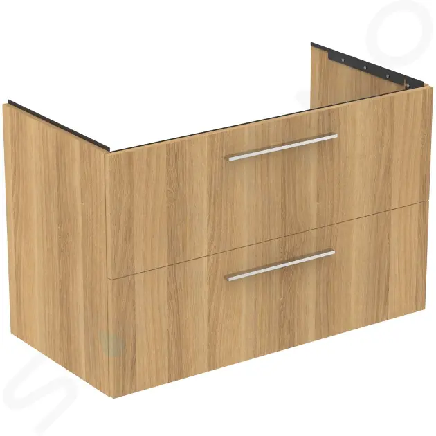 Ideal Standard i.Life B - Waschbeckenunterschrank 100x63x51 cm, 2 Auszüge, Eiche T5276NX