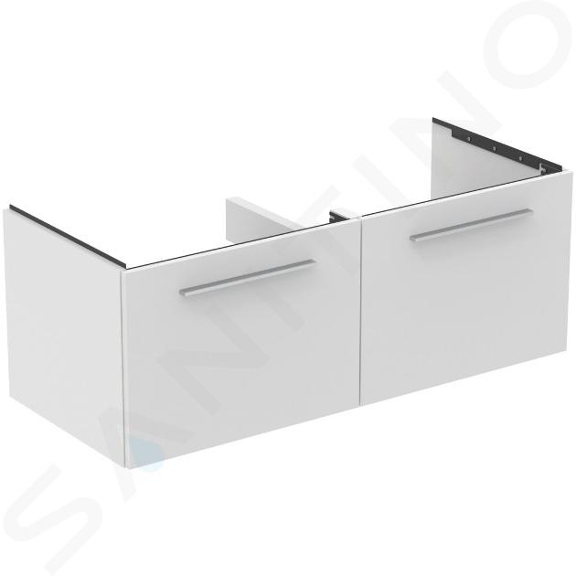 Ideal Standard i.Life B - Mueble de lavabo, 120x44x51 cm, 2 cajones, blanco mate T5277DU