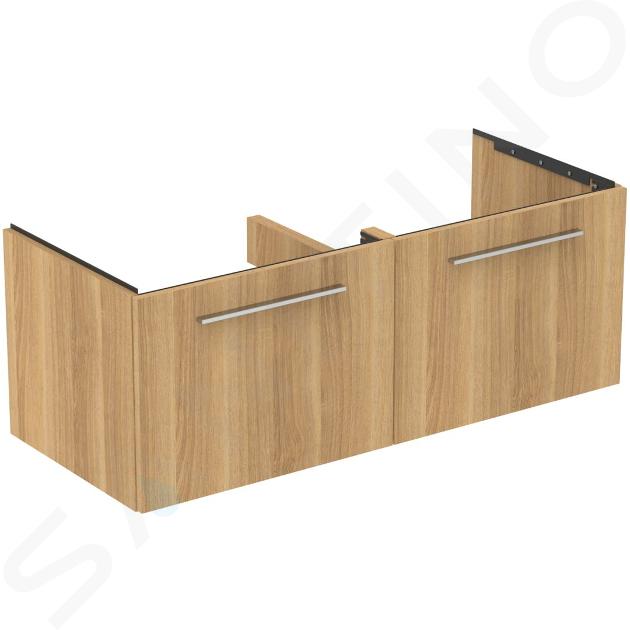 Ideal Standard i.Life B - Waschbeckenunterschrank 120x44x51 cm, 2 Auszüge, Eiche T5277NX