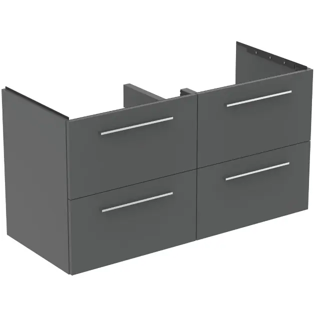 Levně Ideal Standard i.Life B - Umyvadlová skříňka 120x63x51 cm, 4 zásuvky, šedý matný křemen T5278NG