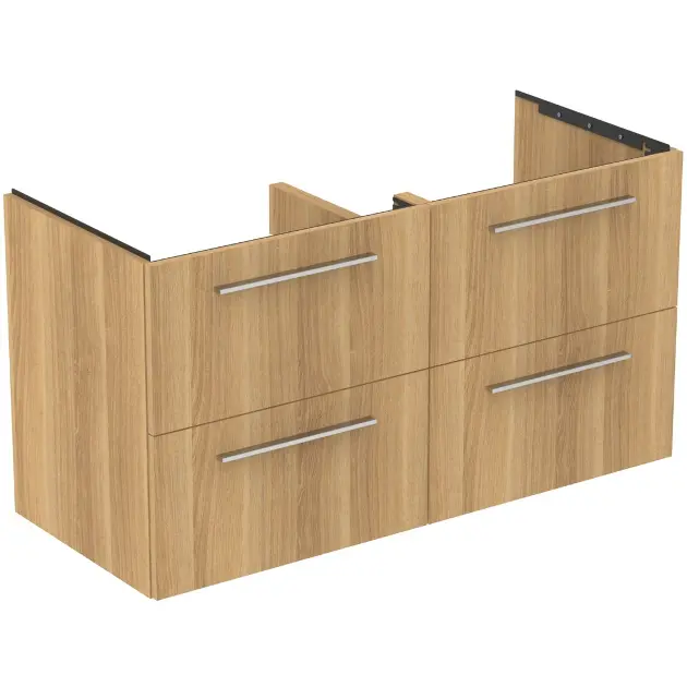 Ideal Standard i.Life B - Waschbeckenunterschrank 120x63x51 cm, 4 Auszüge, Eiche T5278NX