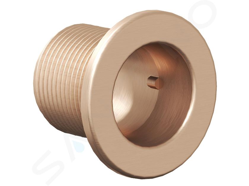 Ravak Accessori - Copertura di troppo pieno, oro rosa spazzolato X01833