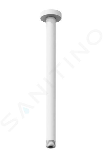 Ravak Docce - Braccio doccia per soffitto, 30 cm, bianco opaco X07P689