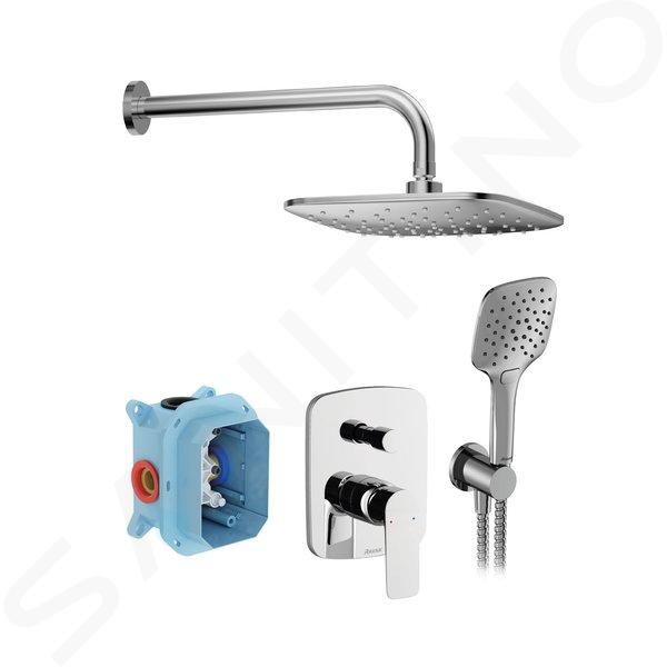 Ravak Classic - Set de douche avec mitigeur encastré, corps d’encastrement, chrome X07S016