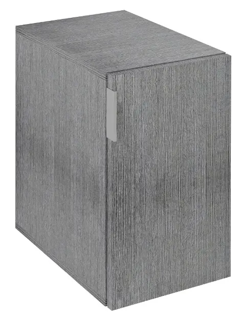 Sapho Cirasa - Страничен шкаф, 30x52x46 см, 1 врата ляво/дясно, сребрист дъб CR302-1111