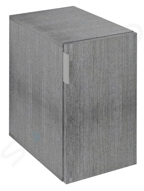 Sapho Cirasa - Armario lateral, 30x52x46 cm, 1 puerta L/P, roble plateado CR302-1111