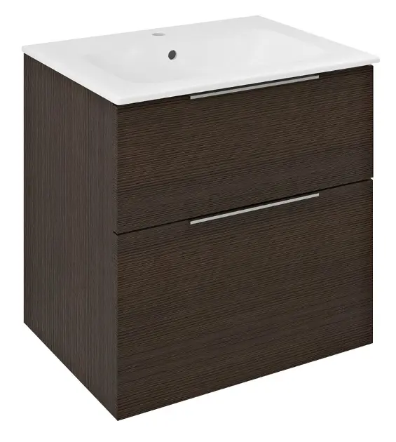 Sapho Cirasa - Mobile lavabo, 59x64x46 cm, 2 cassetti, pino rustico CR601-1616