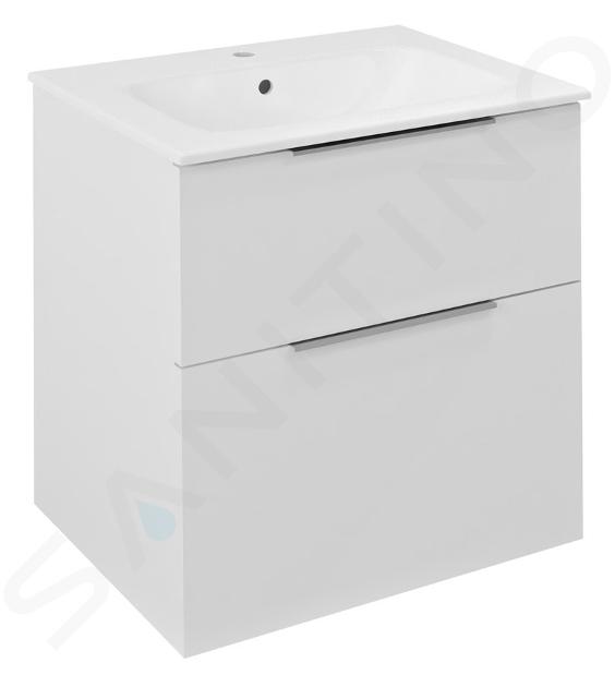 Sapho Cirasa - Mueble lavabo 59x64x46 cm, 2 cajones, blanco CR601-3030