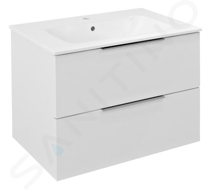 Sapho Cirasa - Mueble lavabo 70x52x46 cm, 2 cajones, blanco CR701-3030