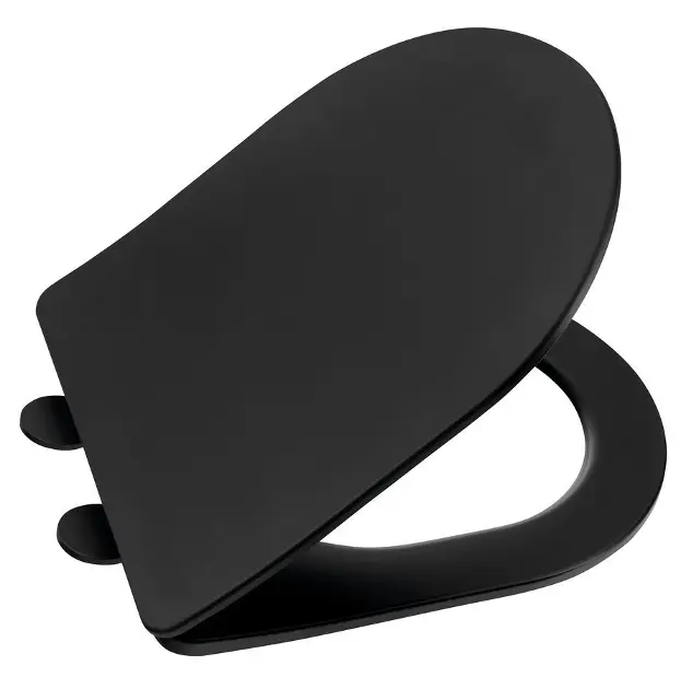 Sapho Paco - Тоалетна седалка, Slim, SoftClose, черна PCS1012B