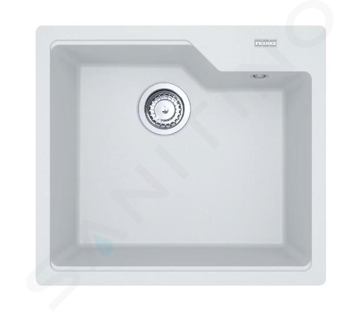 Franke Urban - Évier en fragranit UBG 610-56, 56x50 cm, blanc arctique 114.0700.064