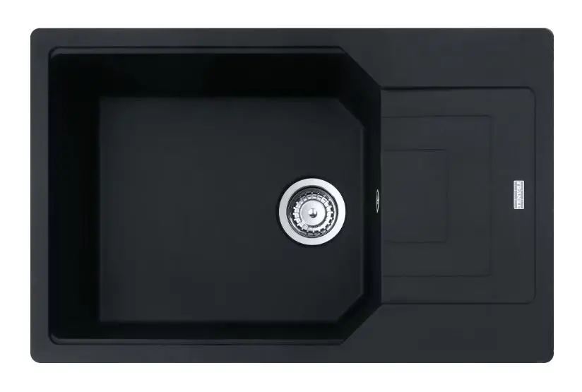 Franke Urban - Fregadero de fragranite UBG 611-78, 78x50 cm, negro mate 114.0700.104