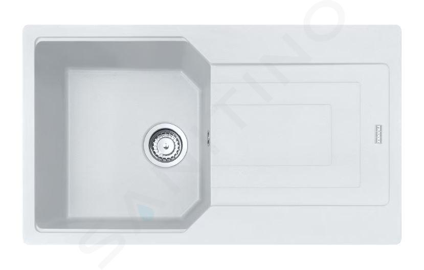 Franke Urban - Fragranitový dřez UBG 611-86, 860x500 mm, bílá led 114.0700.109