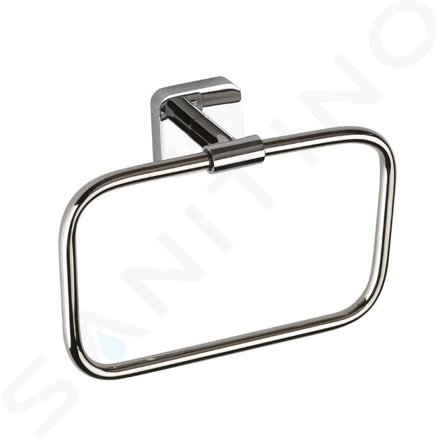 Sapho Insia - Porte-serviettes, longueur 21 cm, chrome IS006