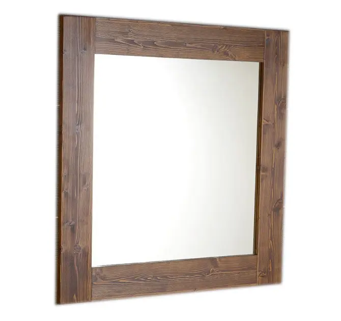 Sapho Brand - Miroir dans un cadre 80x80 cm, épicéa teinté BA051S
