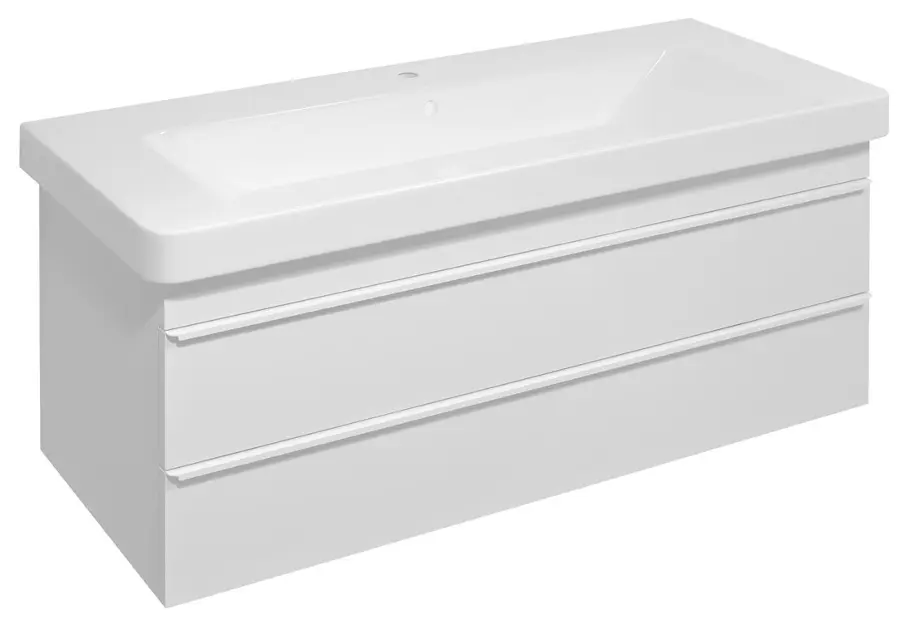 Sapho Sitia - Waschtischunterschrank, 101x50x44 cm, 2 Schubladen, weiß matt SI105-3131