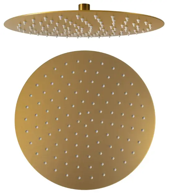 Levně Sapho Slim - Hlavová sprcha, průměr 30 cm, zlatá MS573GB