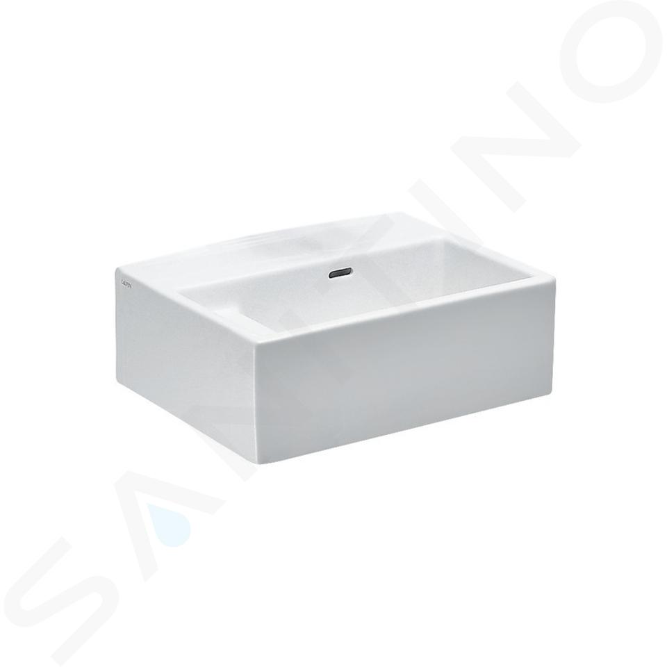 Laufen College - Lavabo, 60x46 cm, senza foro per miscelatore, bianco H8576000000001