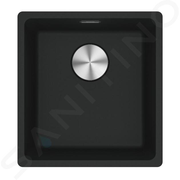 Franke Maris - Fregadero de fragranite MRG 110-37, 40x43 cm, negro mate 125.0698.004