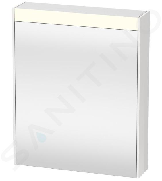 Duravit Brioso - Spiegelschrank 760x620x148 mm, links, 1 Tür, weiß glänzend BR7101L22220000
