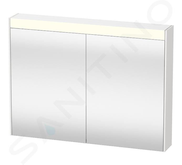 Duravit Brioso - Spiegelschrank 760x820x148 mm, 2 Türen, weiß glänzend BR7102022220000