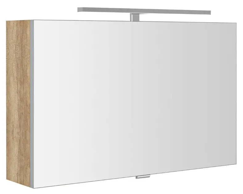 Levně Sapho Cloe - Zrcadlová skříňka s LED osvětlením 80x50x18 cm, dub alabama CE080-0022