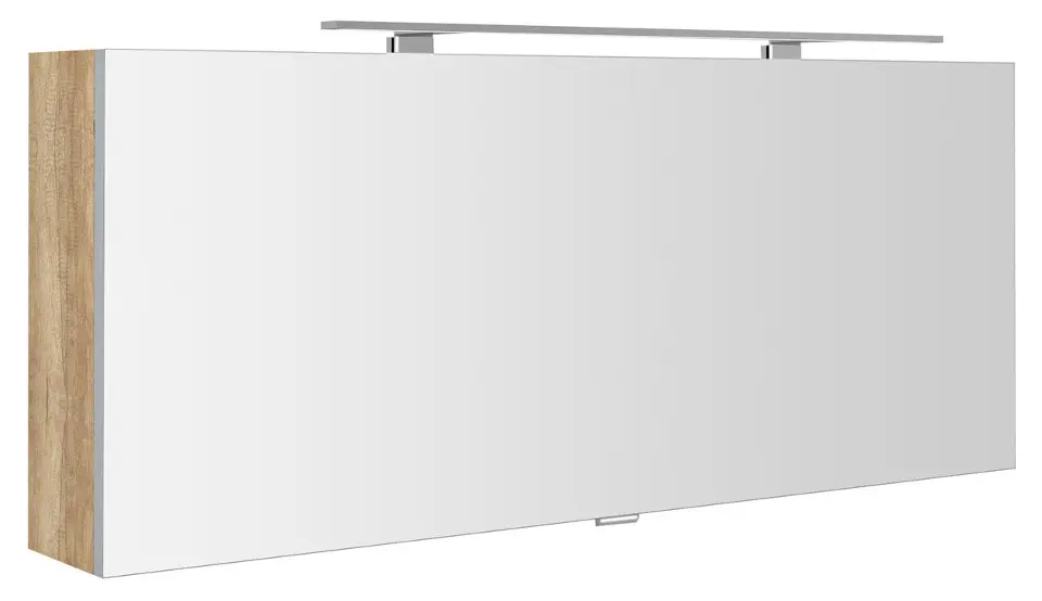 Sapho Cloe - Ormar s ogledalom i LED rasvjetom 120x50x18 cm, Alabama hrast CE120-0022
