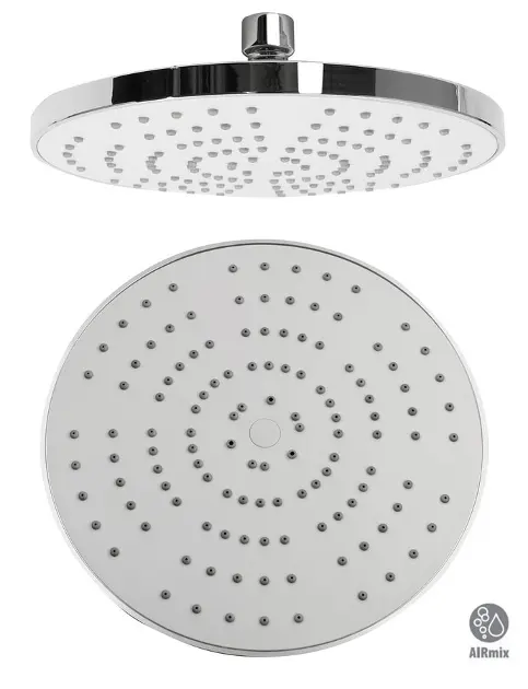 Sapho - Soffione doccia, diametro 20 cm, sistema AIRmix, cromo SF077